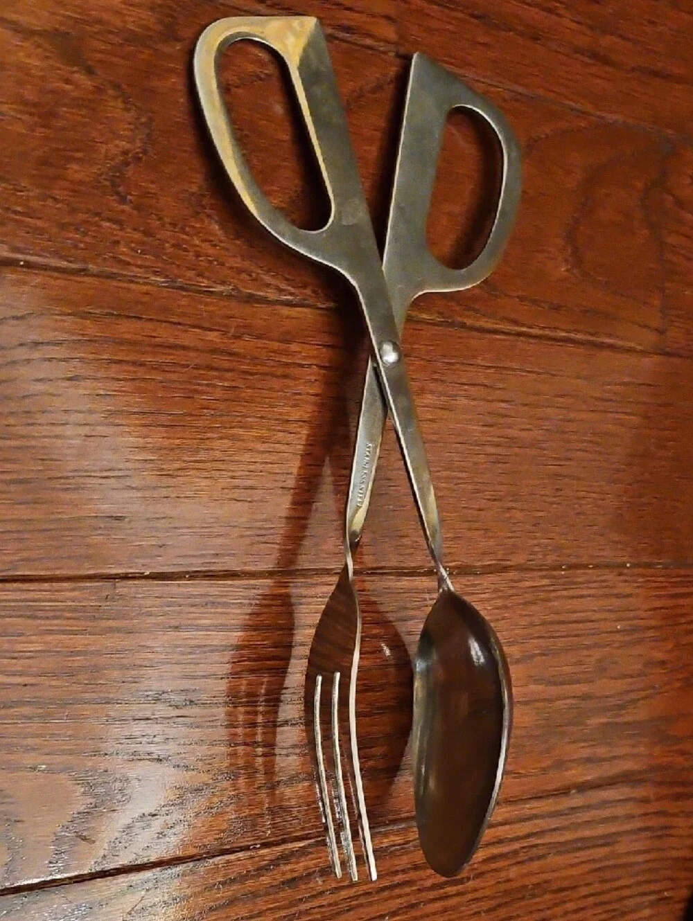 Stainless Steel Serving Scissor Tongs - Silver